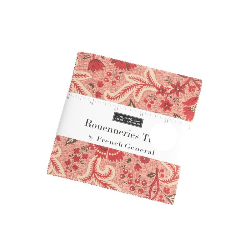 Moda Quilting Fabric Charm Pack Rouenneries Trois 5 Inch Squares