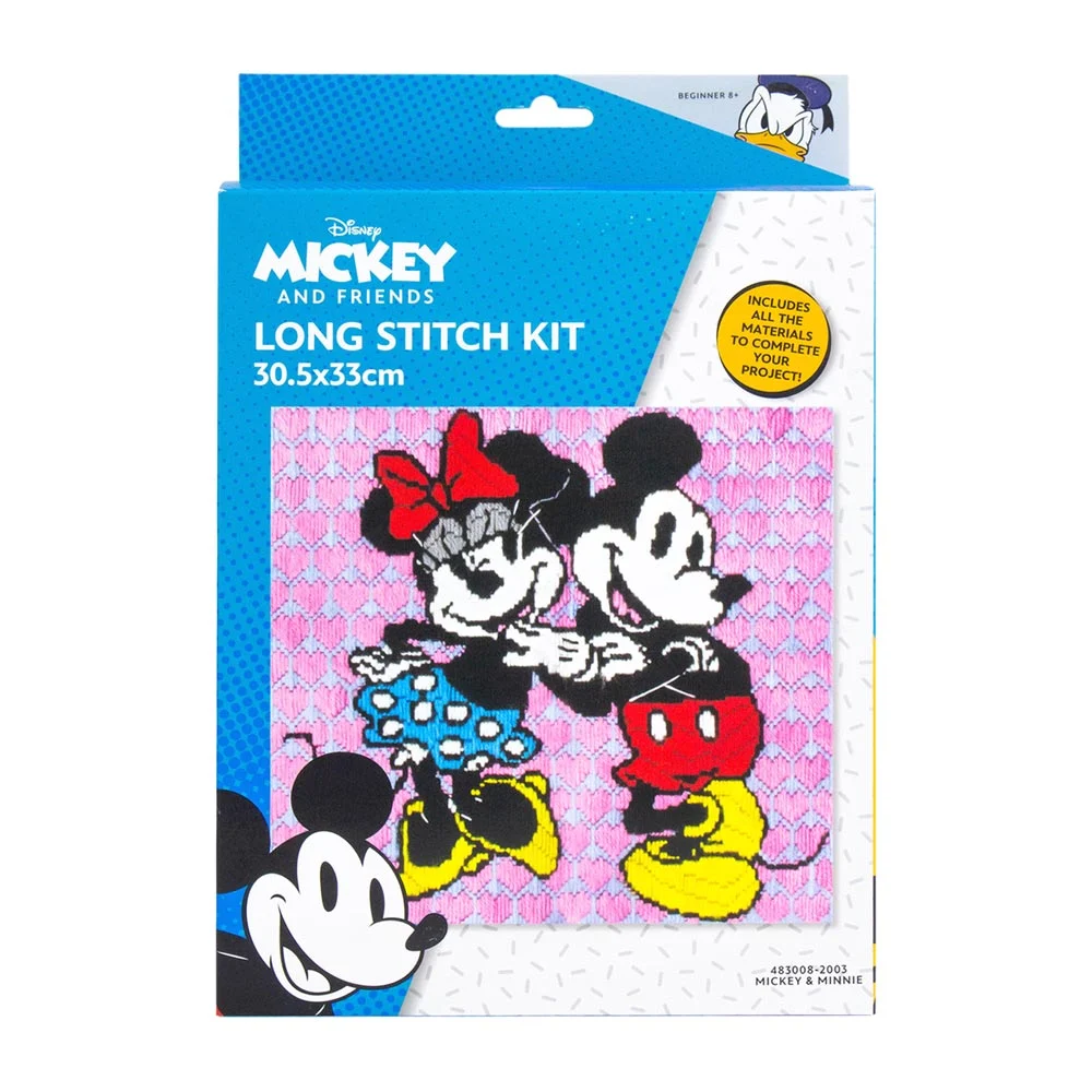 Disney Long Stitch Mickey and Minnie Mouse Beginner Kit