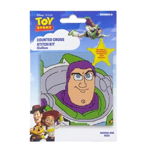 Disney Mini Counted Cross X Stitch Toy Story Buzz Kit